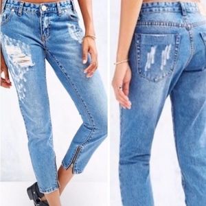 ONE TEASPOON DISTRESSED TRASH FREE BIRDS